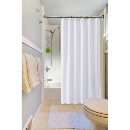 Splash Home Eiraeis Aireis Adjustable Straight Tension Shower Curtain